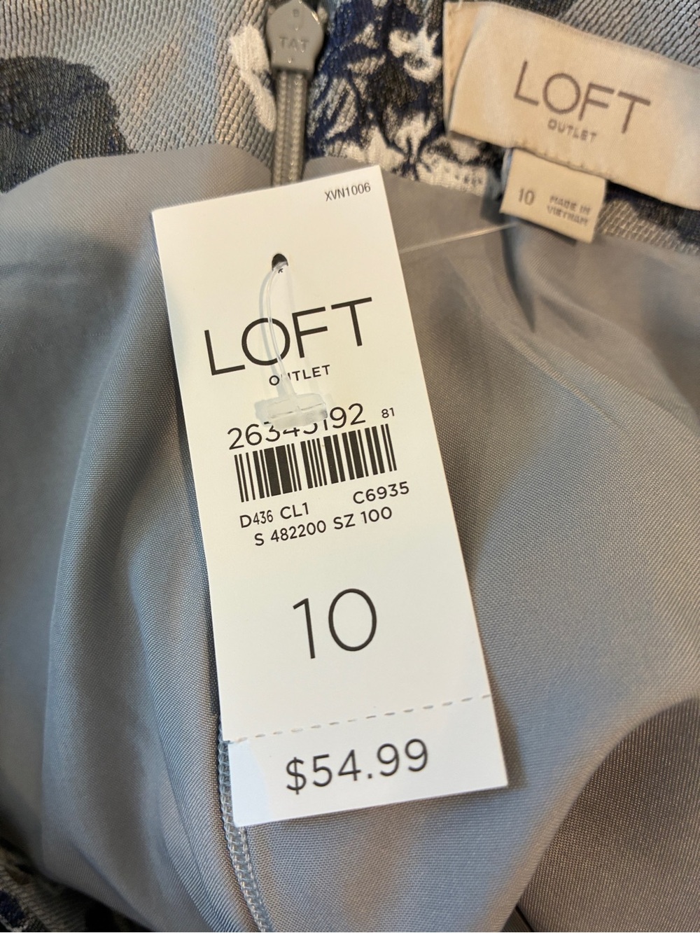 LOFT Floral Mini Skirt in Navy an White - Picture 3 of 6